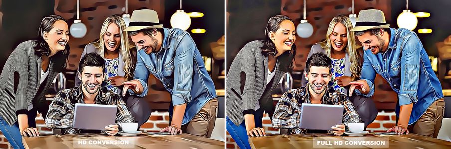 Cartoon Effect Full HD Before After
